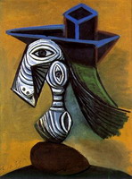 Pablo Picasso. Woman with blue hat