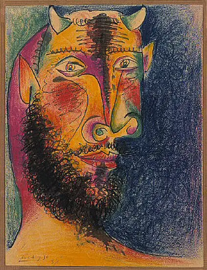 Pablo Picasso. Head of Minotaur, 1958