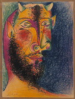 Pablo Picasso. Head of Minotaur, 1958