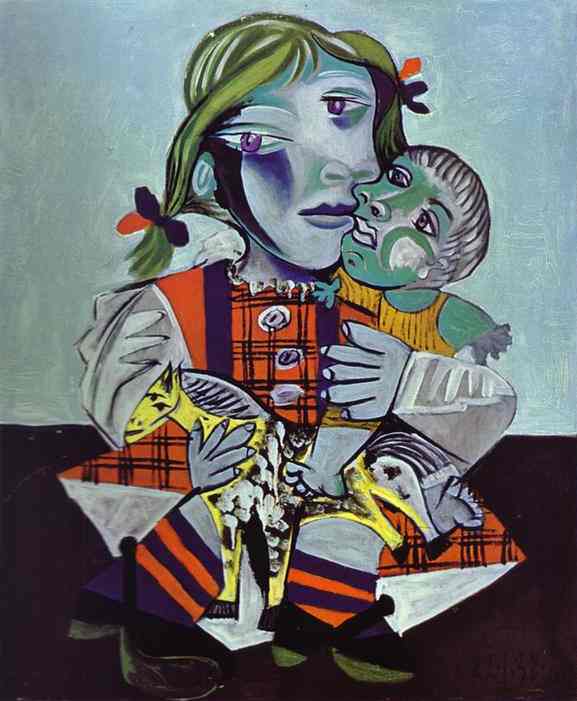 Pablo Picasso. Maya, Picassos Daughter with a Doll, 1938