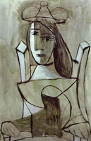 Pablo Picasso. Seated Woman with Hat