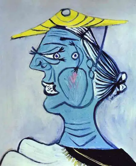 Pablo Picasso. Portrait de femme au chapeau, 1938