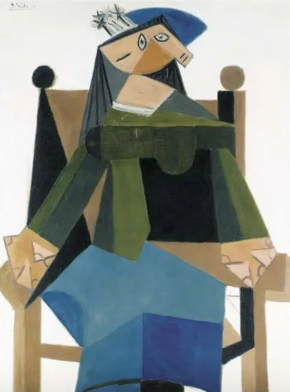 Pablo Picasso. Woman sitting in an armchair, 1941