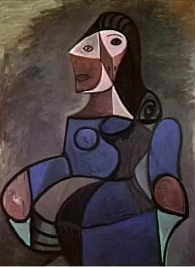 Pablo Picasso. Woman in Blue, 1944