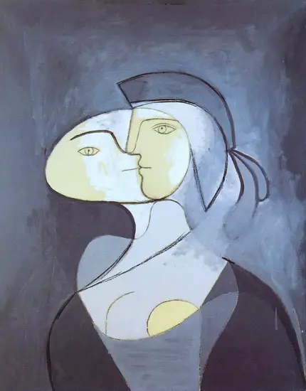 Pablo Picasso. Marie-Therese - front and profile, 1931