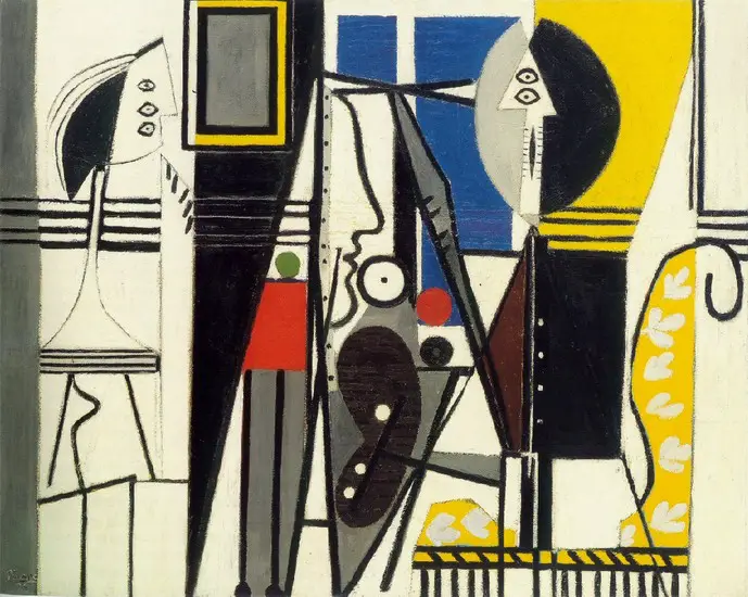 Pablo Picasso. The Artist and His Model, 1928