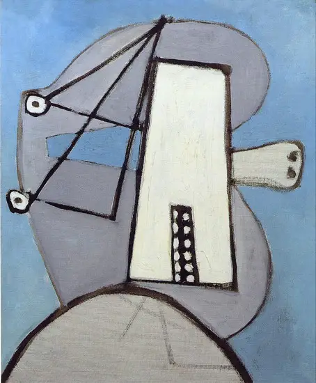 Pablo Picasso. Head blue background [Figure], 1929
