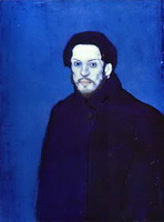Self-Portrait in Blue Period, 1901