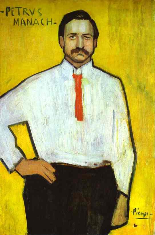 Pablo Picasso. Portrait of the Art Dealer Pedro Manach, 1901