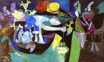 Pablo Picasso. Night Fishing at Antibes, 1939