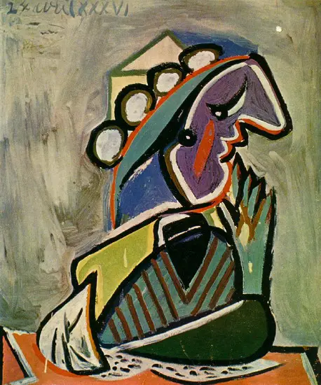Pablo Picasso. Portrait of woman in wheelchair, 1936