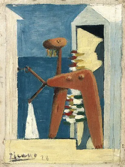 Pablo Picasso. Bather and cab, 1928