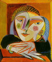 Pablo Picasso. Woman at the window (Marie-Therese), 1936