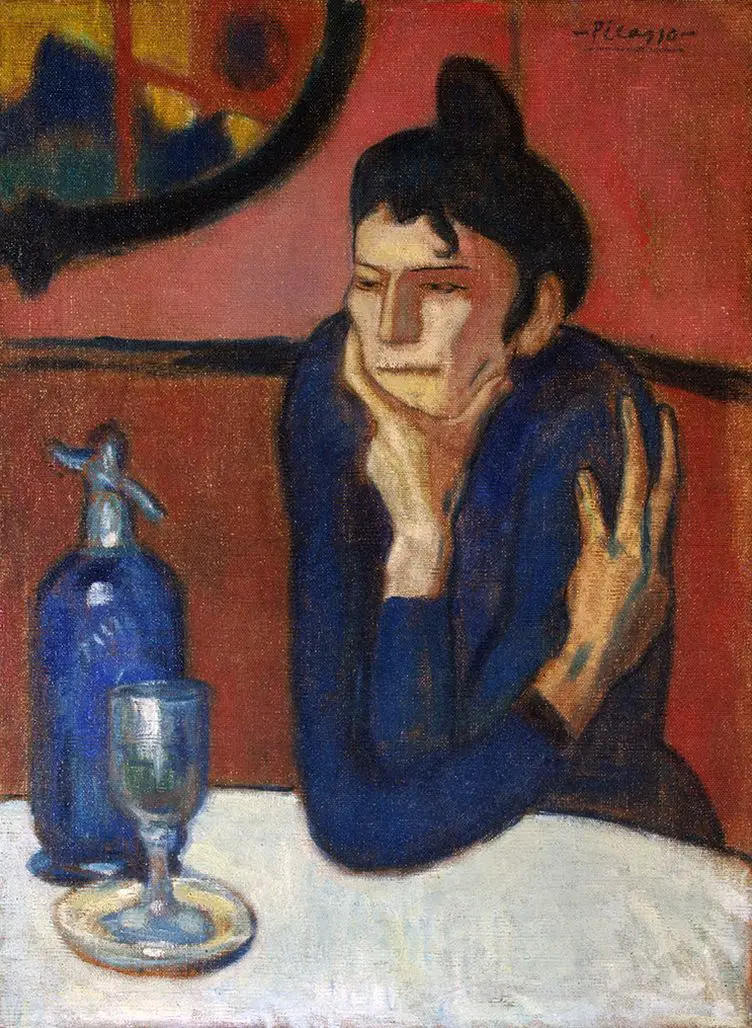 Pablo Picasso. Absinthe Drinker, 1901