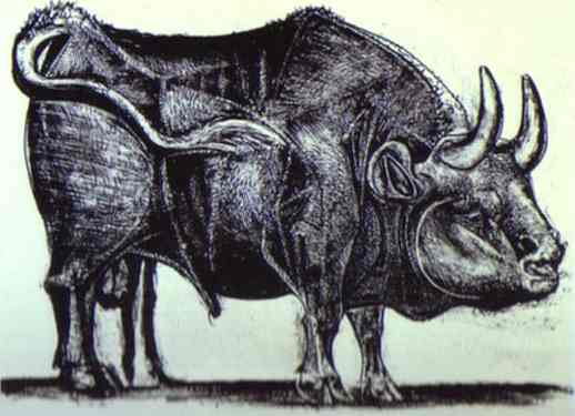 Pablo Picasso. The Bull. State III, 1945