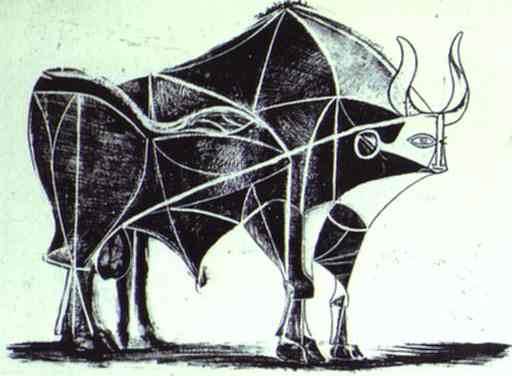 Pablo Picasso. The Bull. State V, 1945