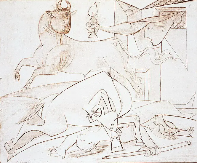 Pablo Picasso. Guernica V [study], 1937