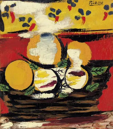 Pablo Picasso. Corbeille aux fruits, 1927
