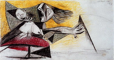 Pablo Picasso. Guernica [study] III