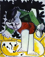 Pablo Picasso. Paloma Playing with Tadpoles, 1954