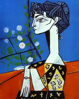 Pablo Picasso. Jacqueline with Flowers, 1954