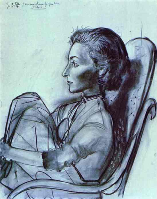 Pablo Picasso. Jacqueline Rocque, 1954