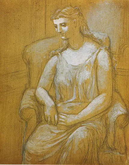 Pablo Picasso. Woman sitting in an armchair, 1920