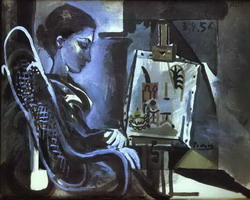 Pablo Picasso. Jacqueline in Studio, 1956