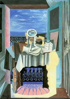 Pablo Picasso. Still life in a window in Saint-Raphael, 1919