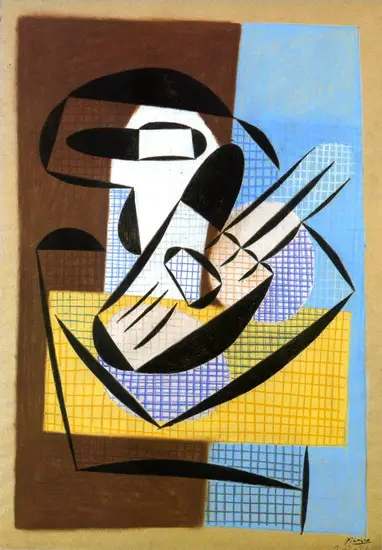Pablo Picasso. Compotier et guitare, 1927