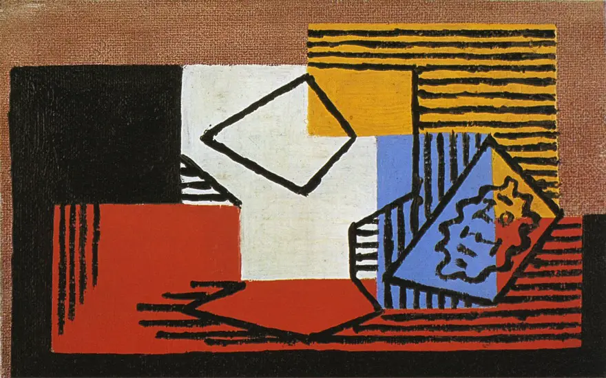 Pablo Picasso. Compotier et paquet de tabac, 1922