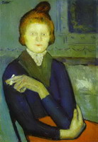 Pablo Picasso. Woman with a Cigarette, 1901