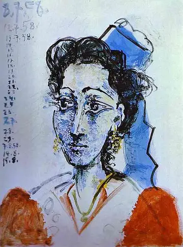 Pablo Picasso. Jacqueline Rocque, 1958