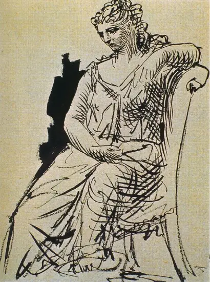 Pablo Picasso. Seated Woman, 1927
