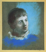Pablo Picasso. Teenager Portrait as Pierrot