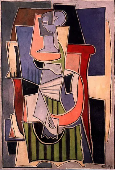 Pablo Picasso. Woman sitting in an armchair, 1922