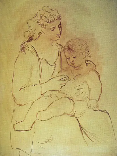 Pablo Picasso. Maternity, 1930