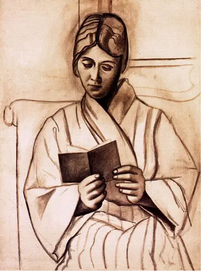 Pablo Picasso. Reading woman (Olga), 1920