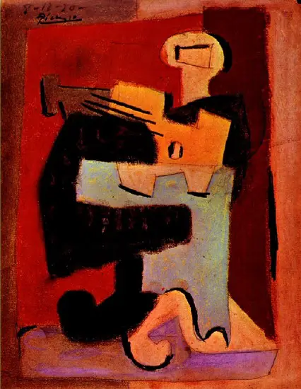 Pablo Picasso. Man with a Mandolin, 1920