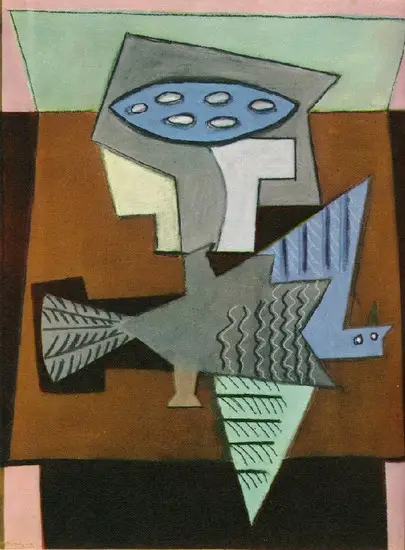 Pablo Picasso. Still life has l`oiseau death, 1920