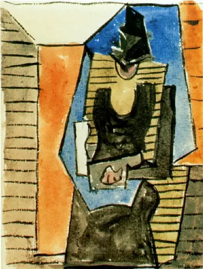 Pablo Picasso. Woman sitting in the flat cap, 1945