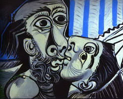 Pablo Picasso. The Kiss, 1969