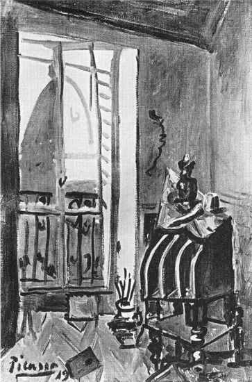 Pablo Picasso. Vue sur le clocher de l`eglise Saint-Augustin, 1919