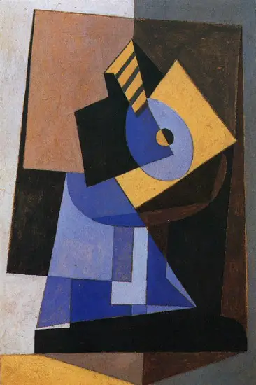 Pablo Picasso. Mandolin on a pedestal, 1920
