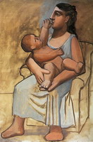 Pablo Picasso. Mother and Child