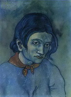 Pablo Picasso. Head of a Woman, 1902 - 1903