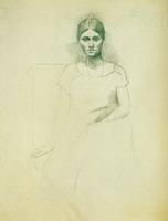 Pablo Picasso. Portrait of Olga Khokhlova, 1917