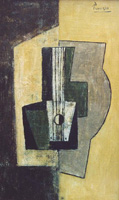 Pablo Picasso. still life with guitar