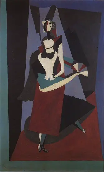 Pablo Picasso. Blanquita Suаrez has l`eventail, 1917