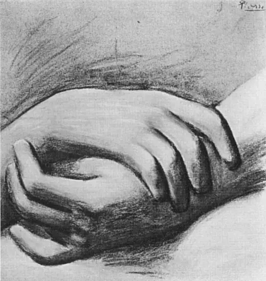 Pablo Picasso. study of hands, 1920